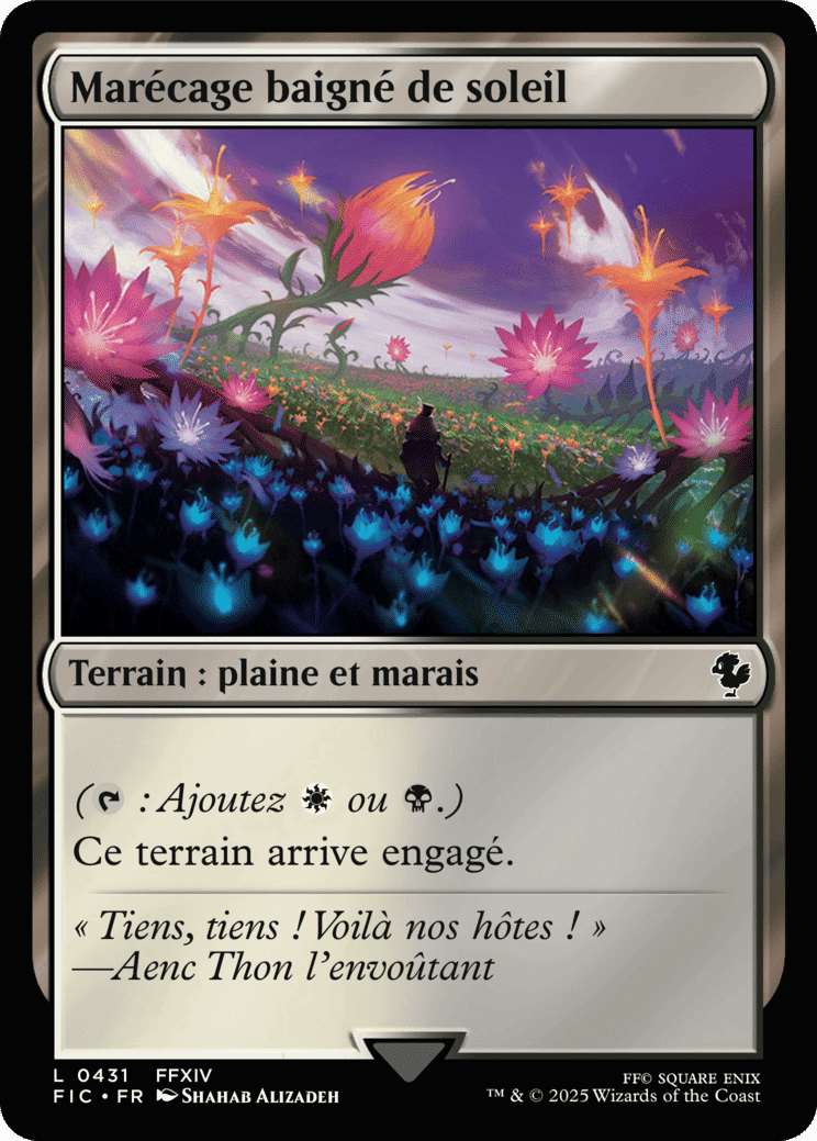 Marécage baigné de soleil — Final Fantasy Commander — Magic: The Gathering