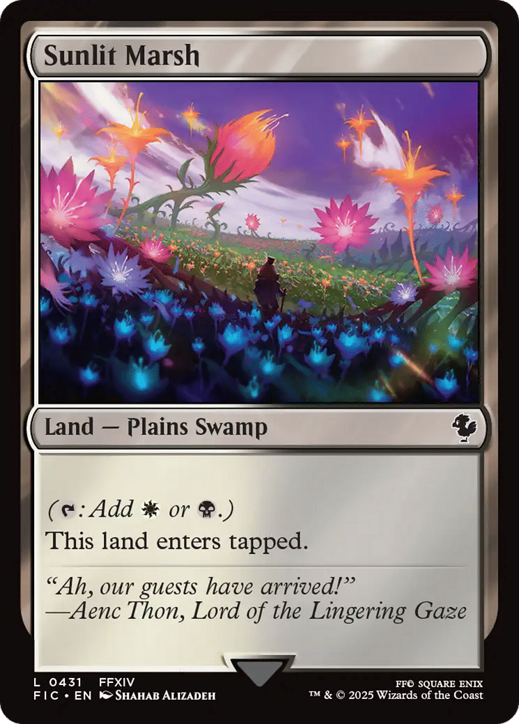Sunlit Marsh — Final Fantasy Commander — Magic: The Gathering