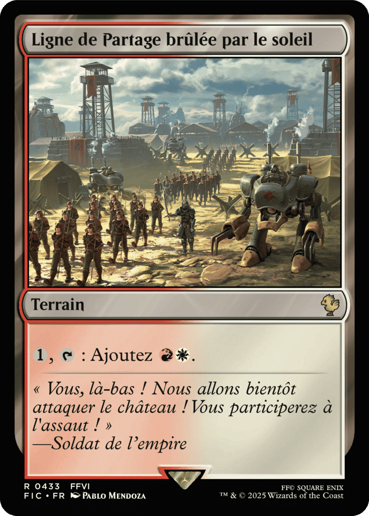 Ligne de Partage brûlée par le soleil — Final Fantasy Commander — Magic: The Gathering
