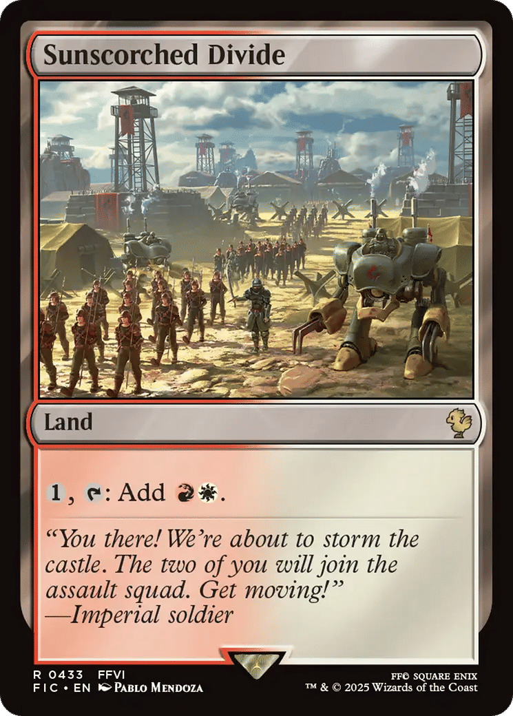 Sunscorched Divide — Final Fantasy Commander — Magic: The Gathering