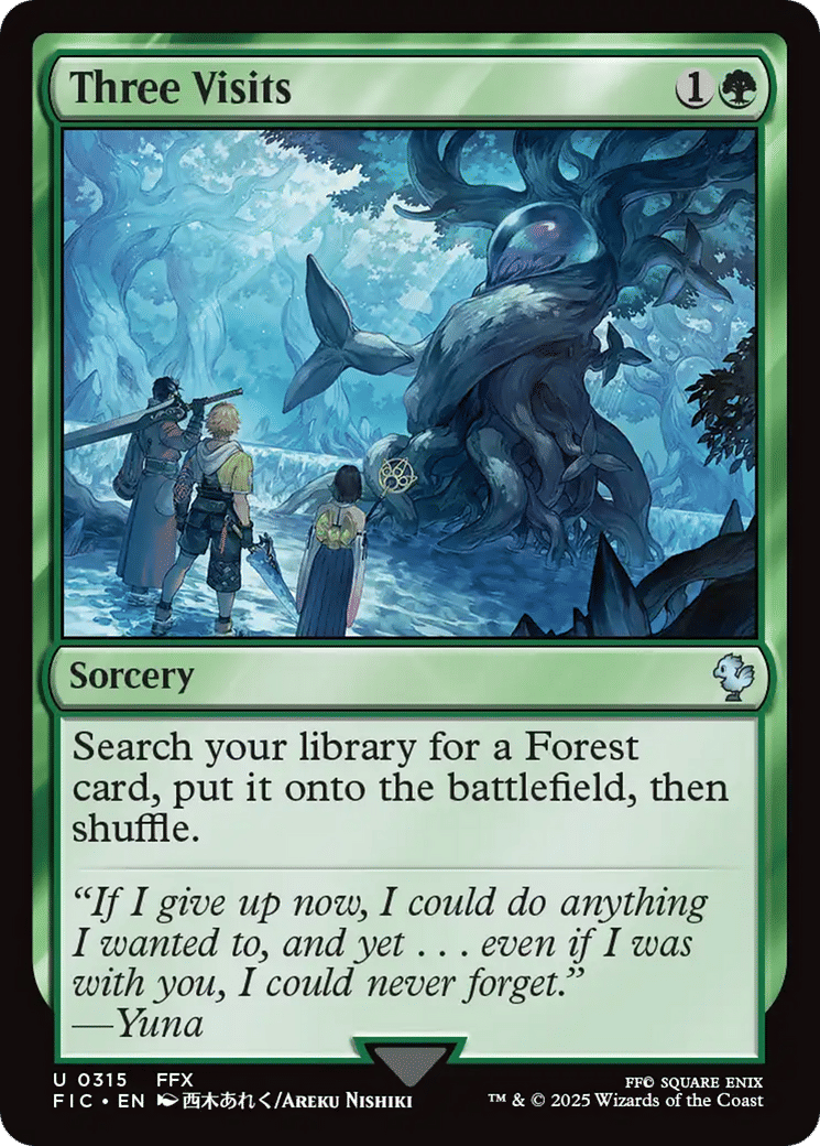 Three Visits — Final Fantasy Commander — Magic: The Gathering