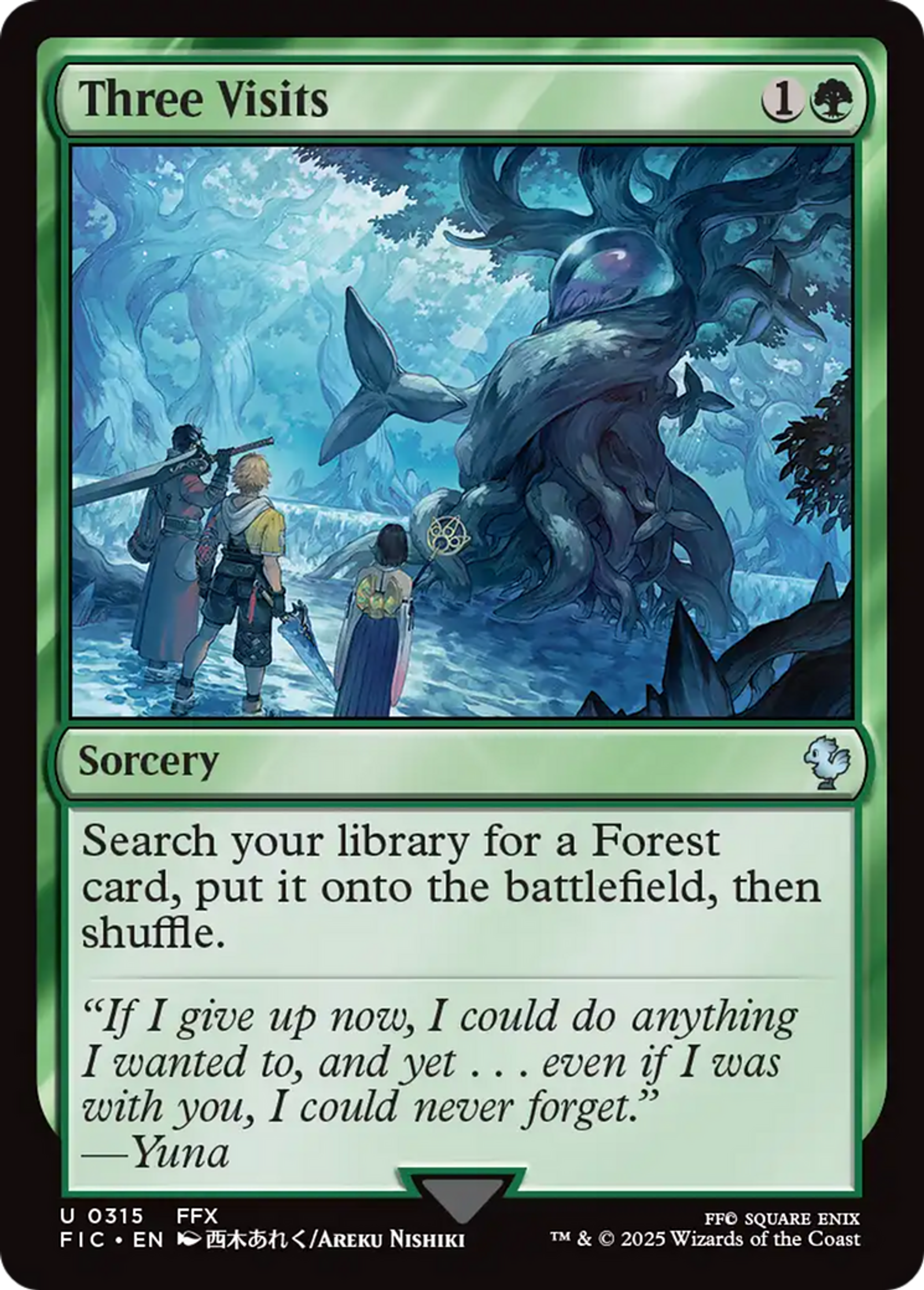 Trois visites — Final Fantasy Commander — Magic: The Gathering