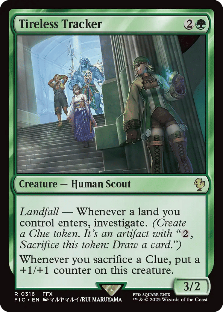Tireless Tracker — Final Fantasy Commander — Magic: The Gathering
