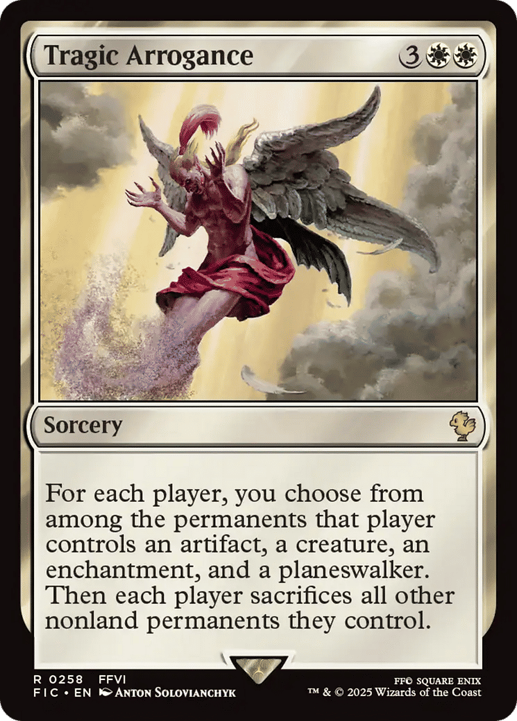 Tragic Arrogance — Final Fantasy Commander — Magic: The Gathering