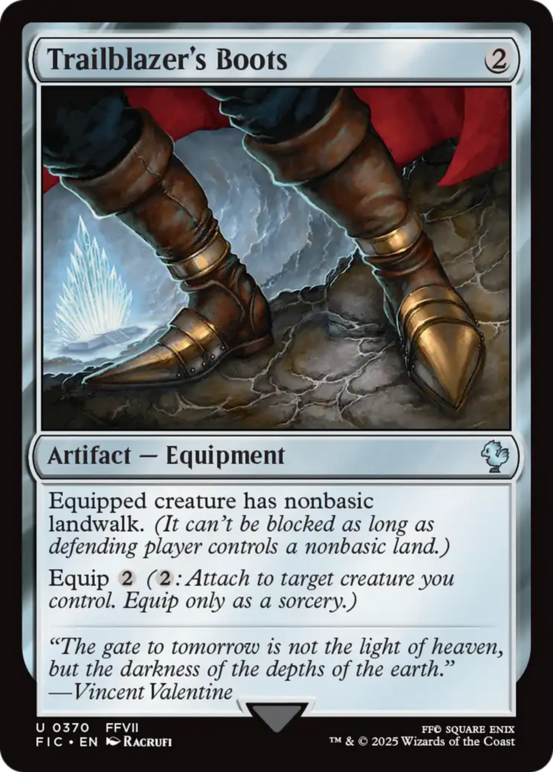 Bottes de pionnier — Final Fantasy Commander — Magic: The Gathering