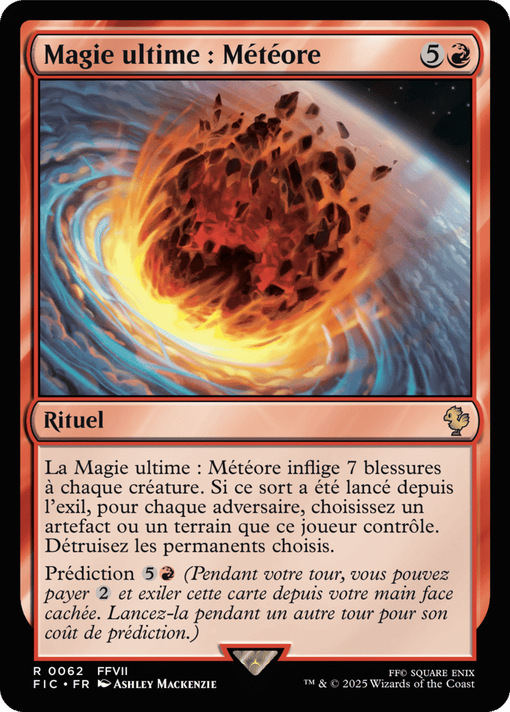 Magie ultime : météore — Final Fantasy Commander — Magic: The Gathering