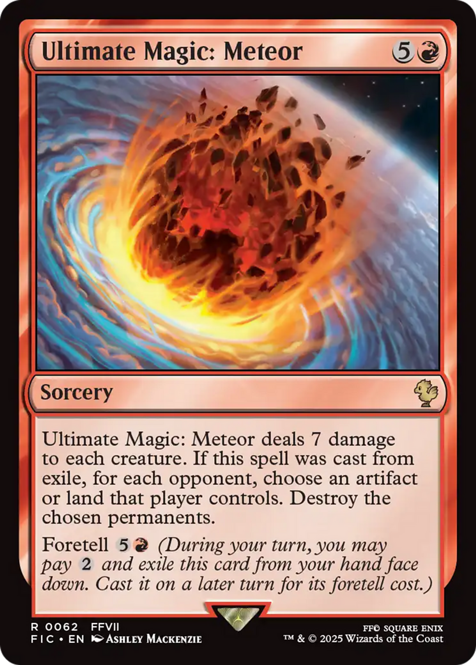 Magie ultime : météore — Final Fantasy Commander — Magic: The Gathering