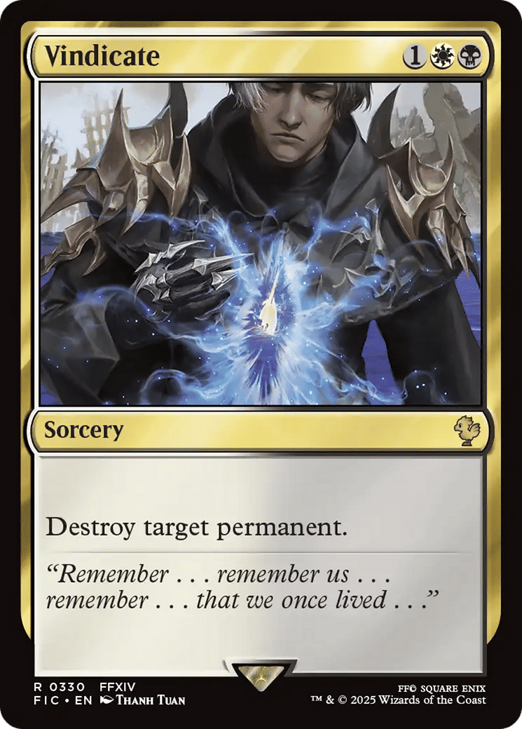 Vindicate — Final Fantasy Commander — Magic: The Gathering