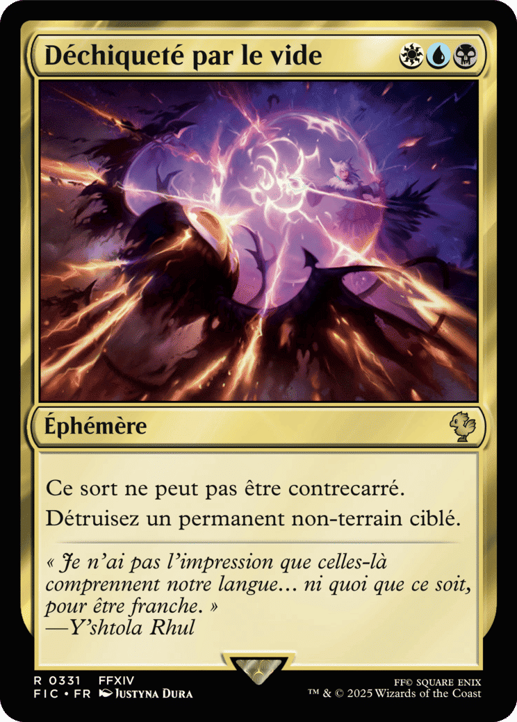 Déchiqueté par le vide — Final Fantasy Commander — Magic: The Gathering