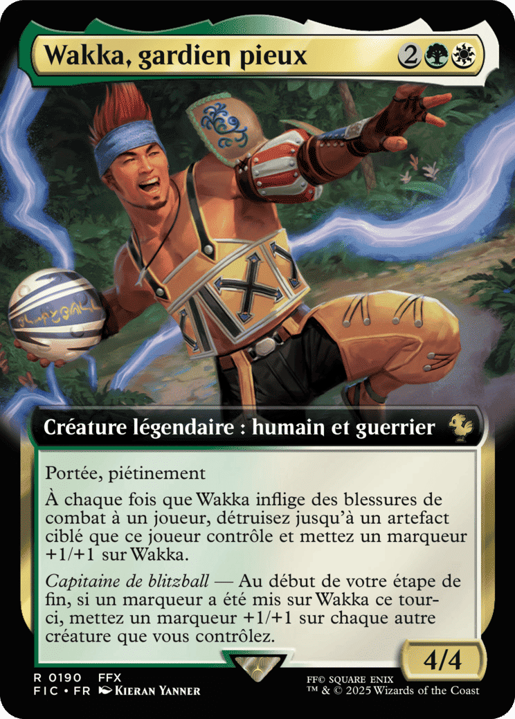 Wakka, gardien pieux — Final Fantasy Commander — Magic: The Gathering