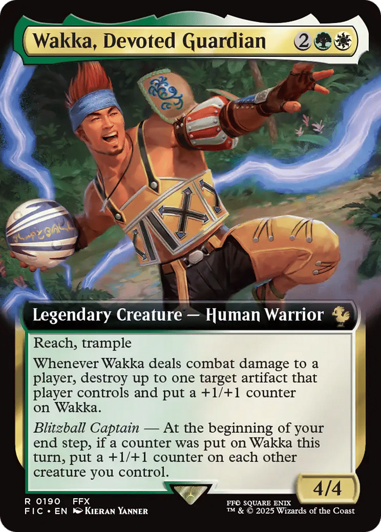 Wakka, Devoted Guardian from Final Fantasy Commander - Magic: The Gathering