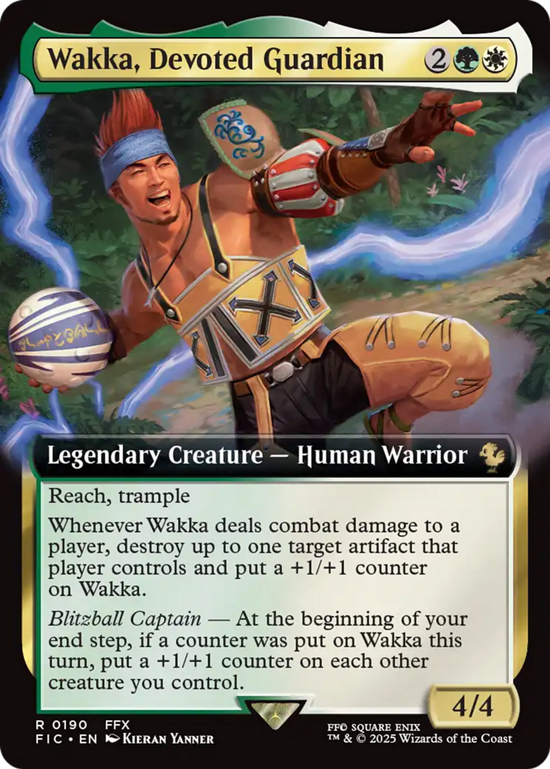 Wakka, Devoted Guardian — Final Fantasy Commander — Magic: The Gathering