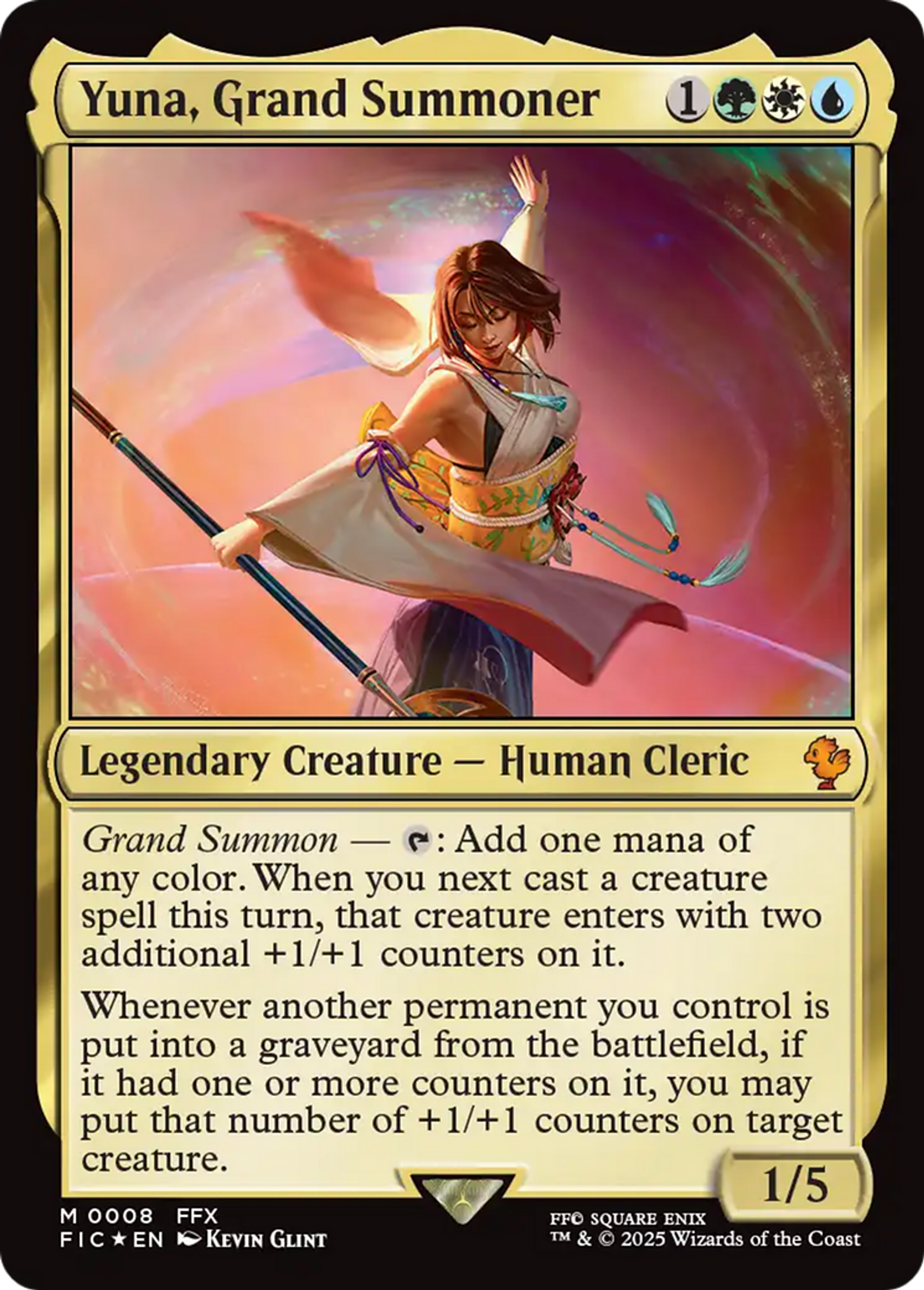 Yuna, Grand Summoner — Final Fantasy Commander — Magic: The Gathering