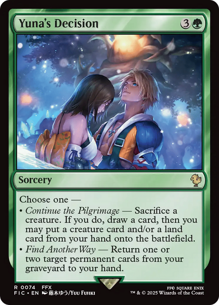 Yuna's Decision — Final Fantasy Commander — Magic: The Gathering