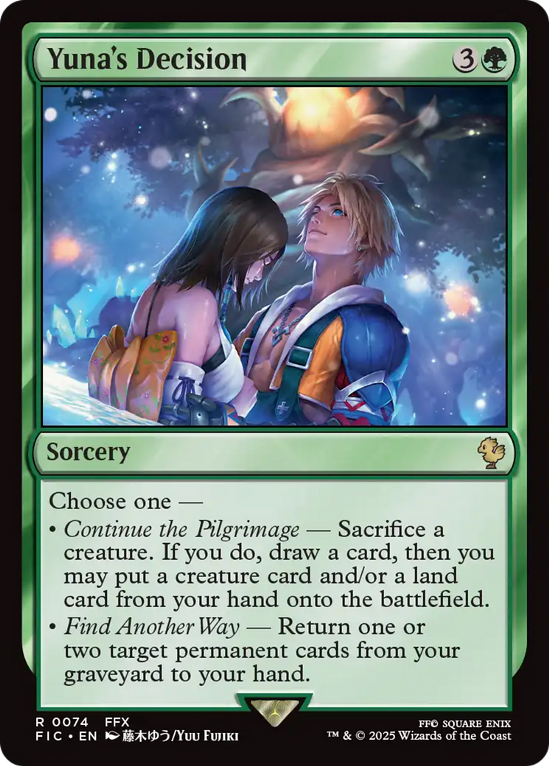 Décision de Yuna — Final Fantasy Commander — Magic: The Gathering