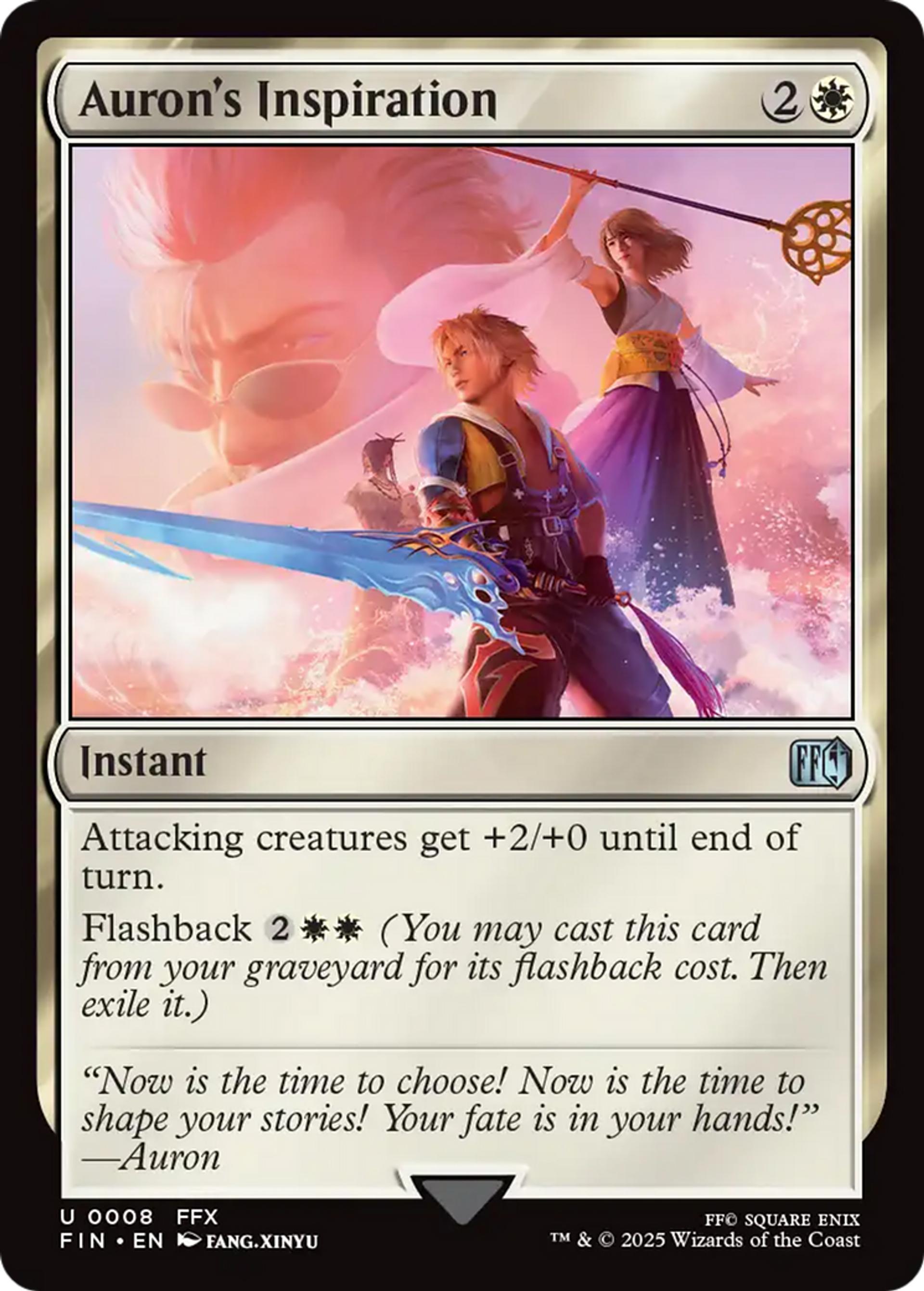 Auron's Inspiration — Final Fantasy — Magic: The Gathering