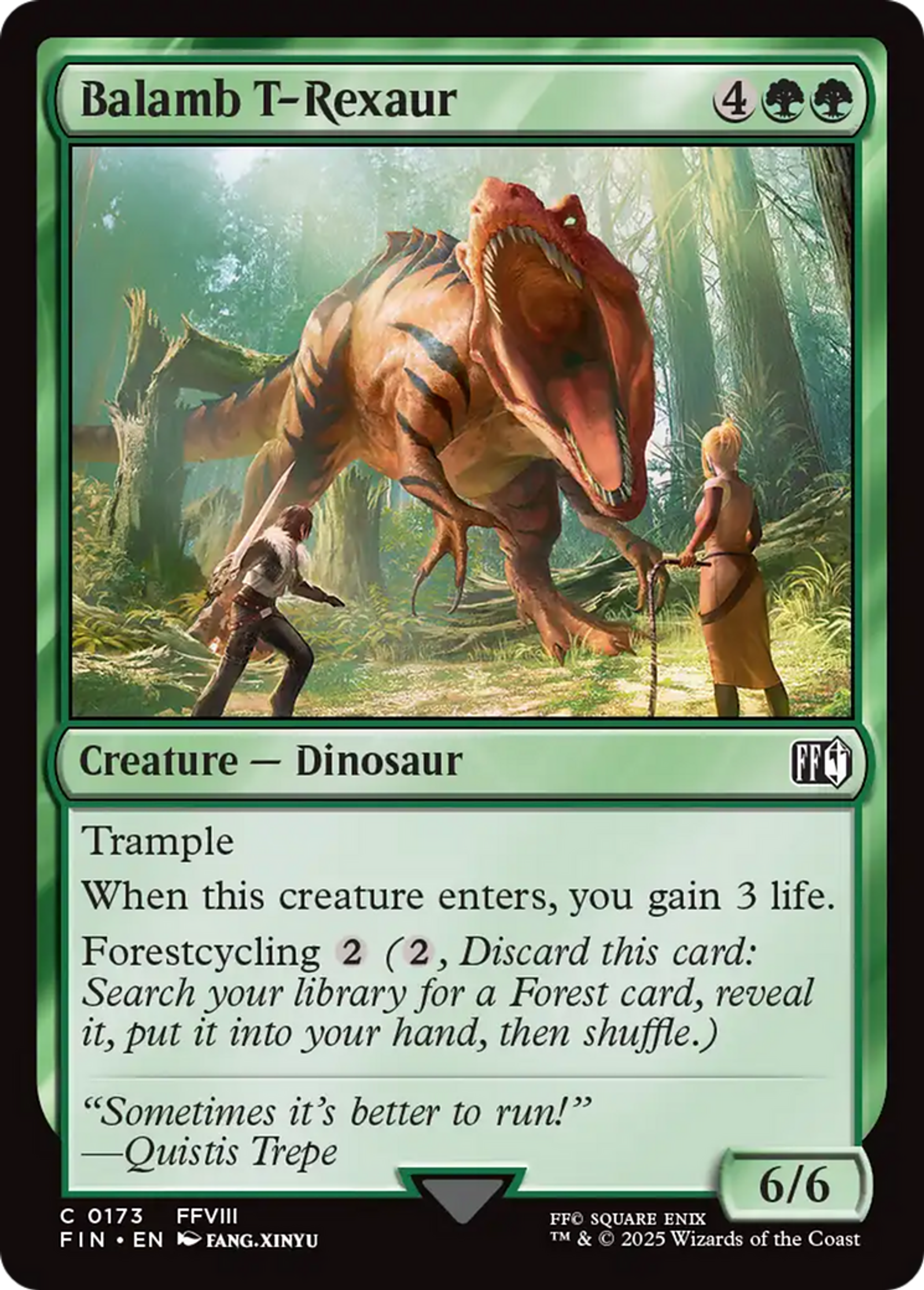 Balamb T-Rexaur — Final Fantasy — Magic: The Gathering