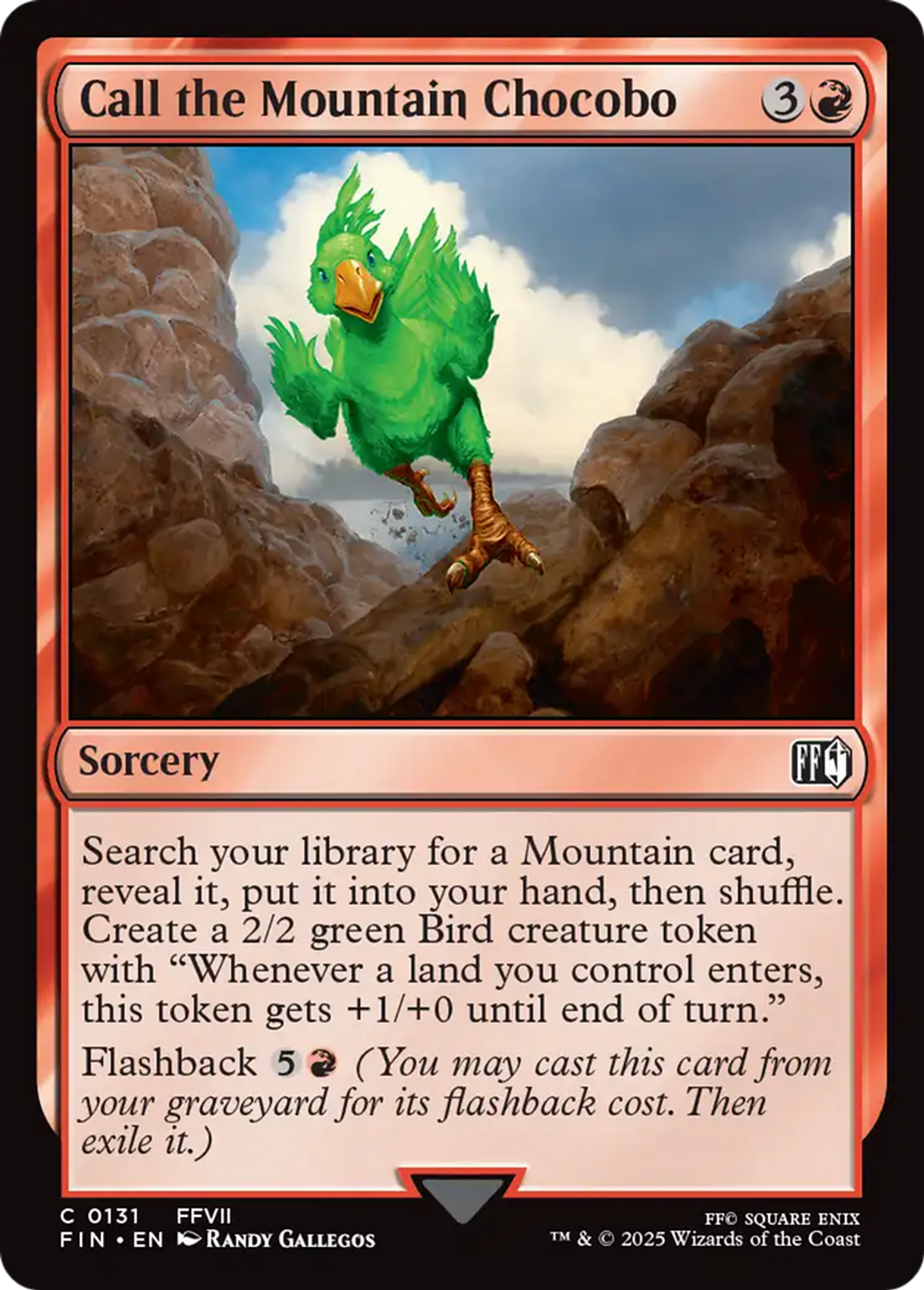 Chocobo des montagnes — Final Fantasy — Magic: The Gathering