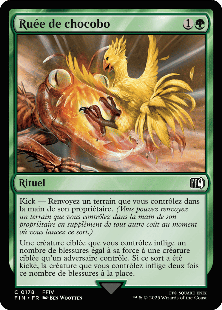 Ruée de chocobo — Final Fantasy — Magic: The Gathering