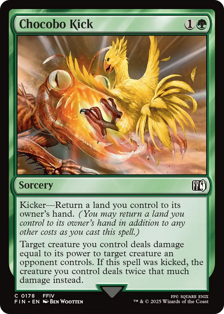 Ruée de chocobo — Final Fantasy — Magic: The Gathering