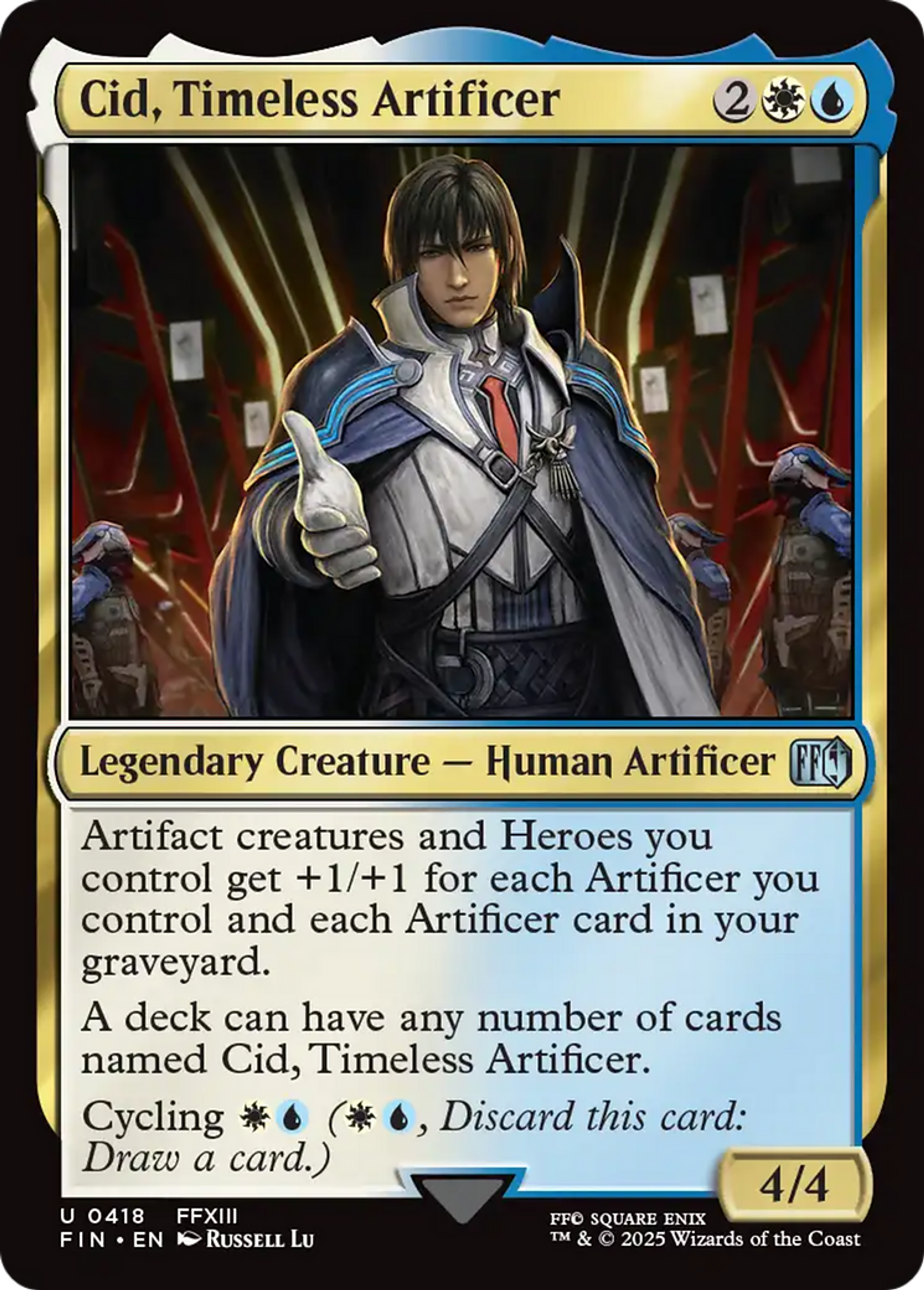 Cid, Timeless Artificer — Final Fantasy — Magic: The Gathering