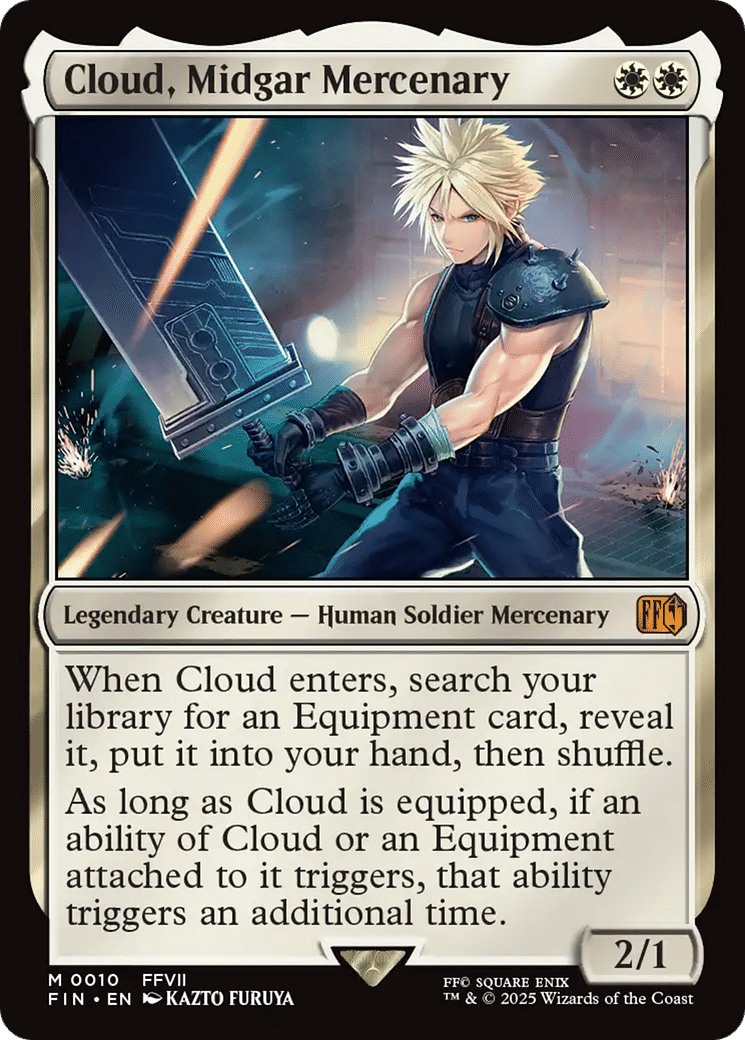 Cloud, Midgar Mercenary — Final Fantasy — Magic: The Gathering