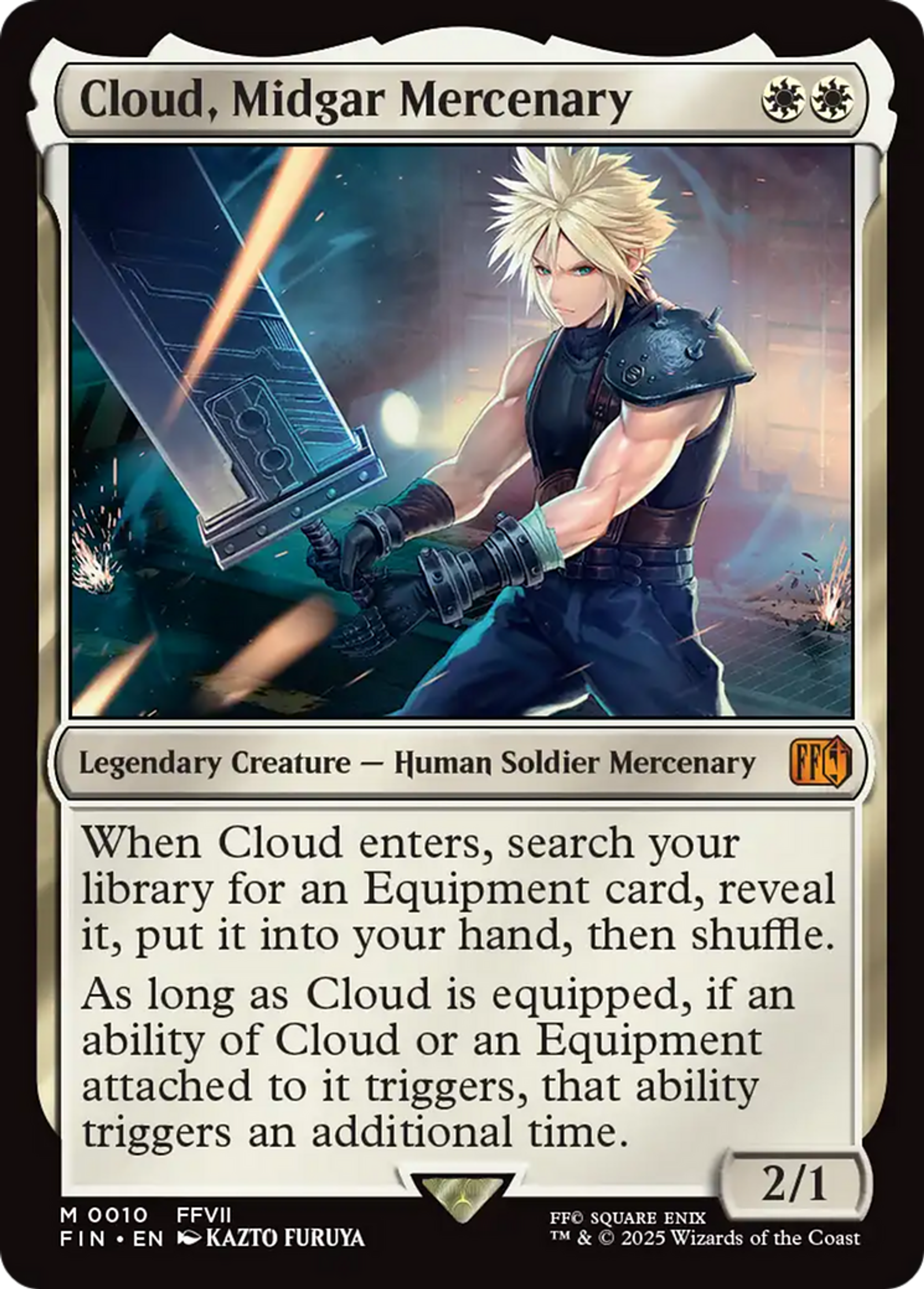 Cloud, mercenaire de Midgar — Final Fantasy — Magic: The Gathering