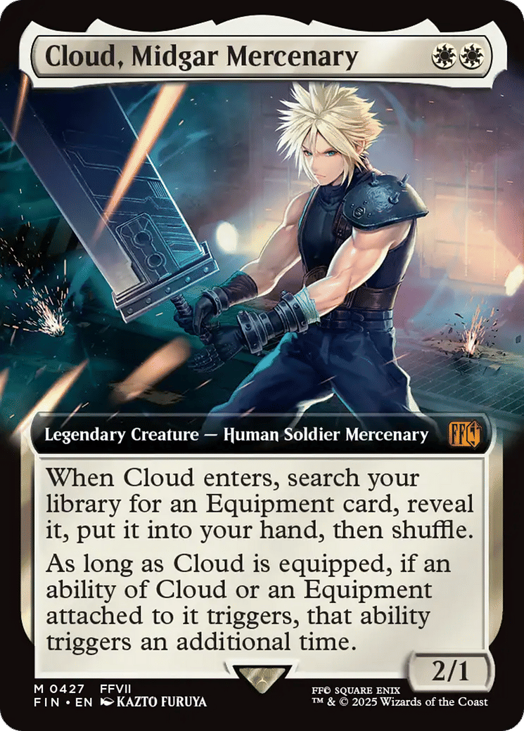 Cloud, Midgar Mercenary — Final Fantasy — Magic: The Gathering