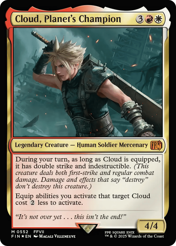 Cloud, Planet's Champion — Final Fantasy — Magic: The Gathering