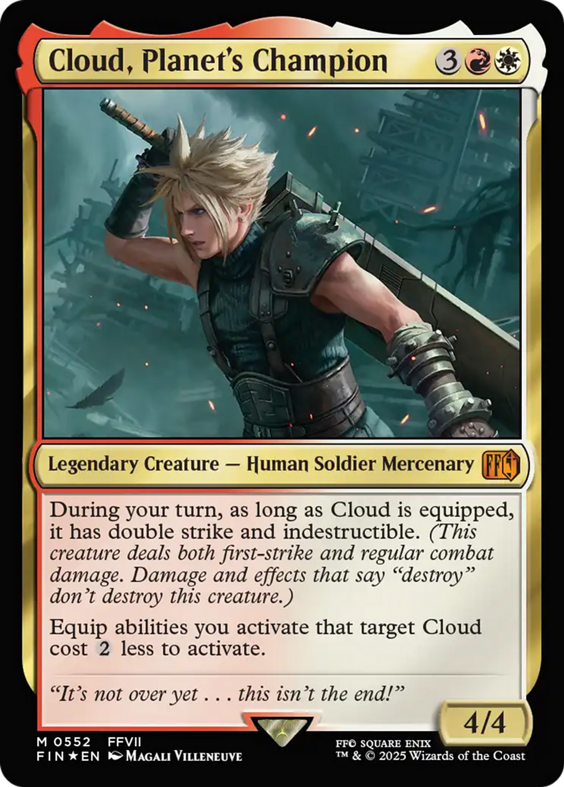Cloud, défenseur de la planète — Final Fantasy — Magic: The Gathering