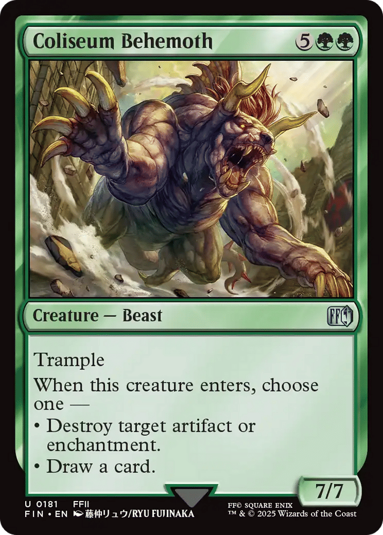 Coliseum Behemoth — Final Fantasy — Magic: The Gathering