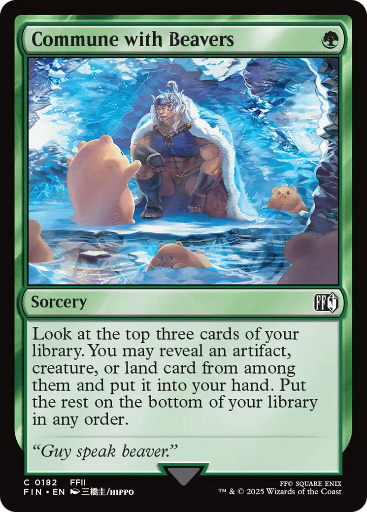 Commune with Beavers — Final Fantasy — Magic: The Gathering
