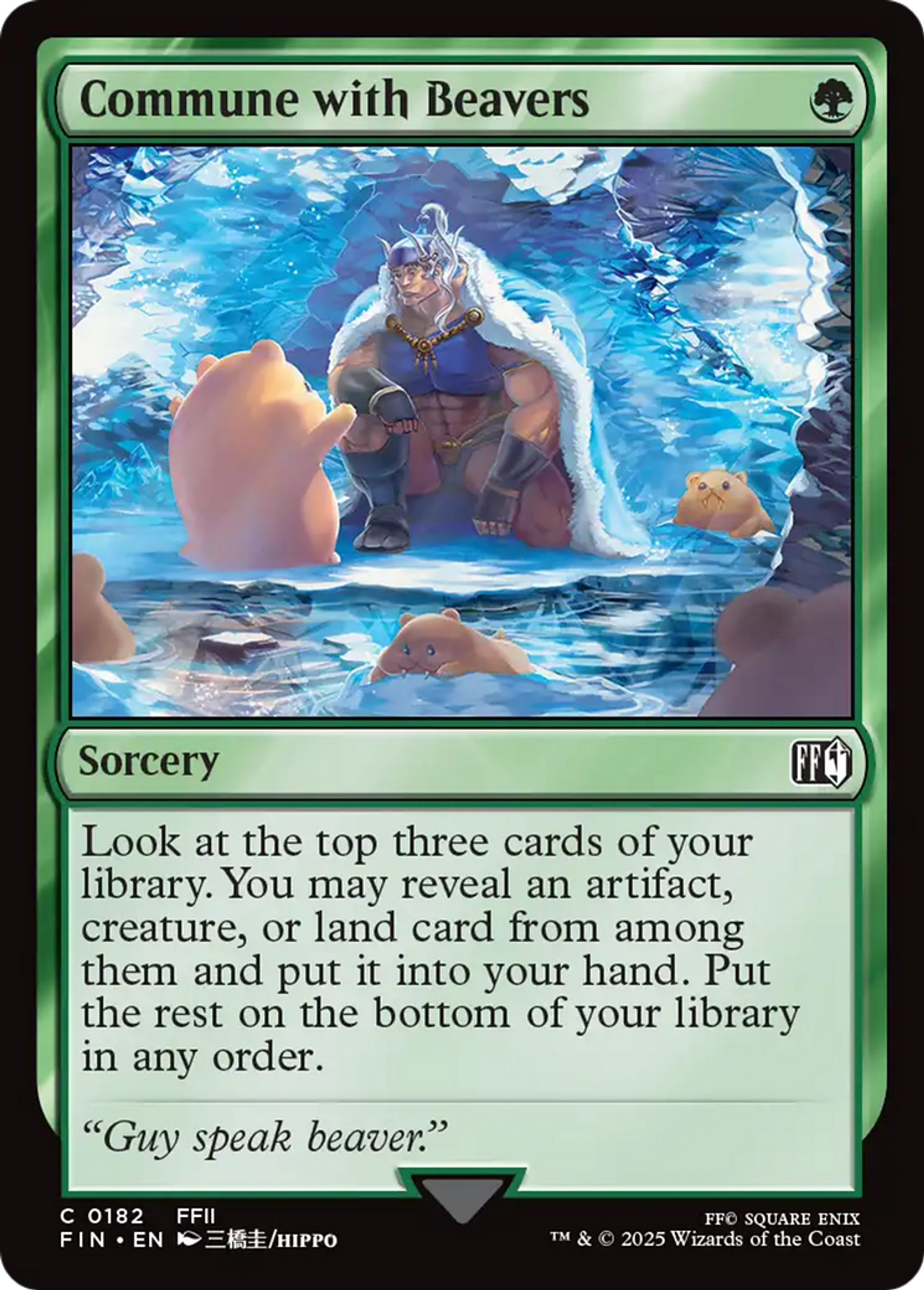 Communion avec les castors — Final Fantasy — Magic: The Gathering