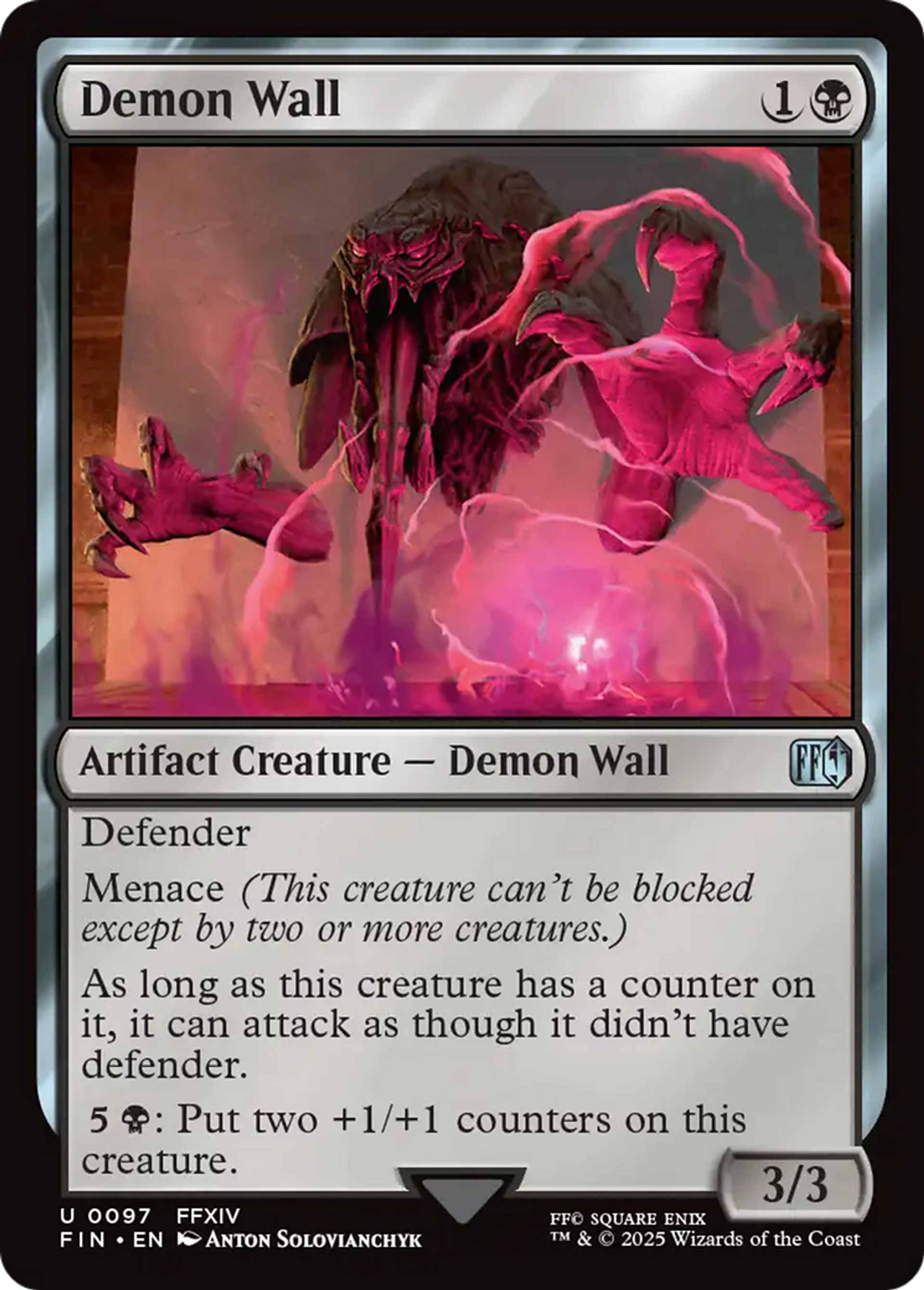 Mur démonique — Final Fantasy — Magic: The Gathering