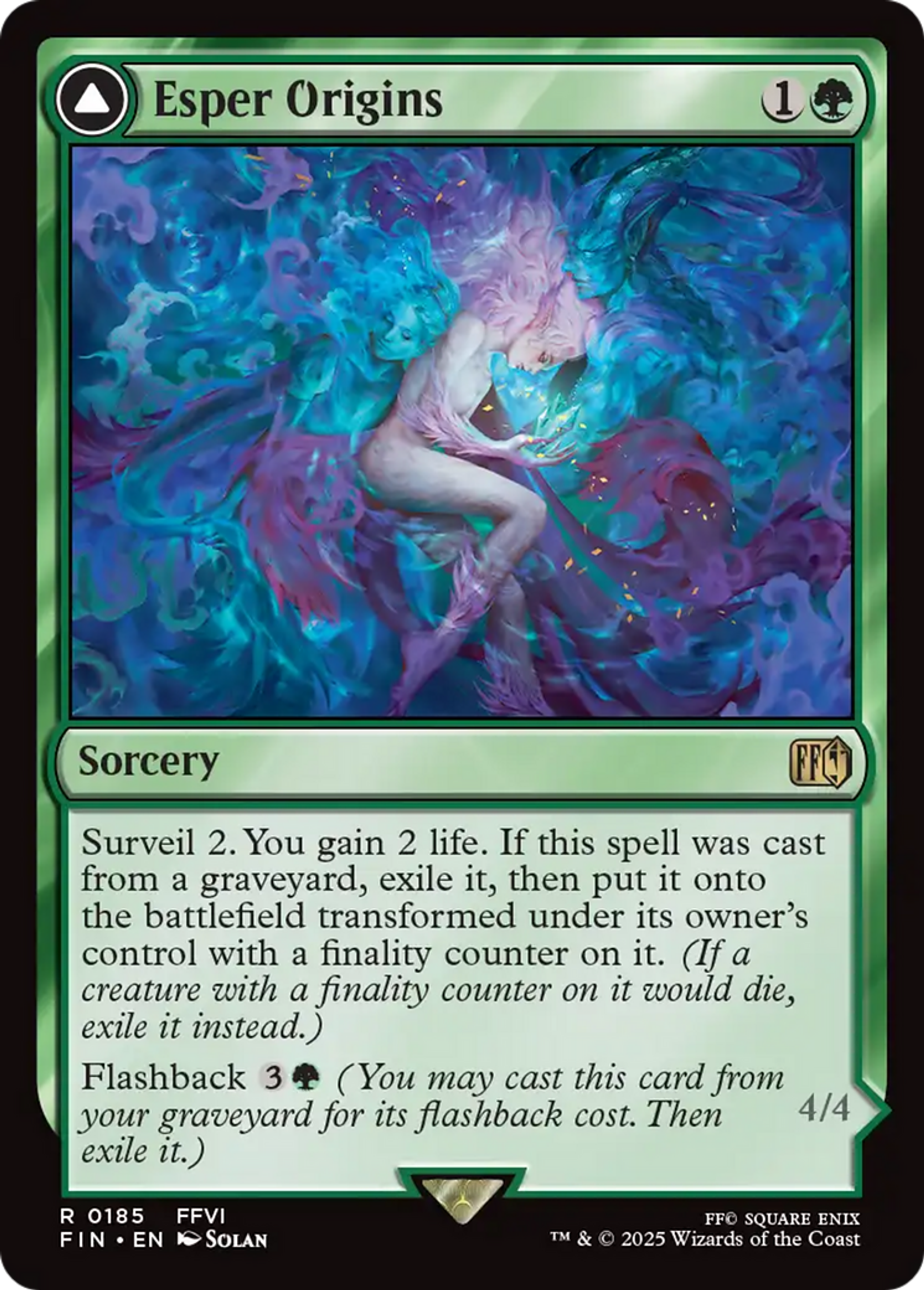 Un lien entre humain et chimère // Invocation : Marthym — Final Fantasy — Magic: The Gathering