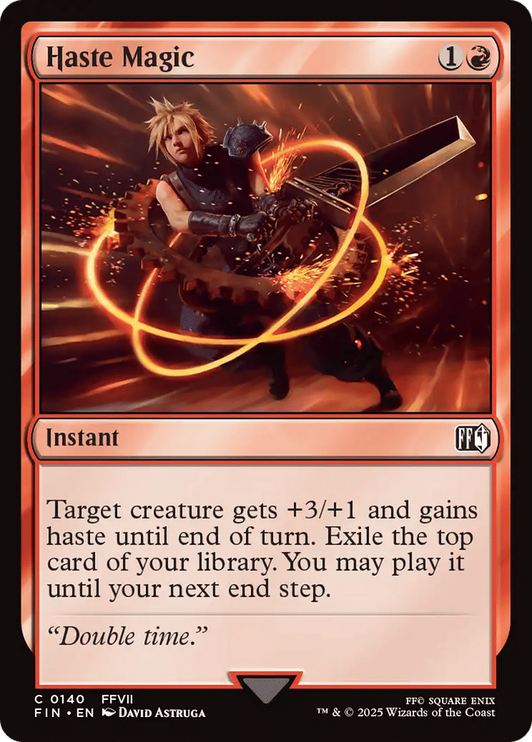 Magie temporelle : hâte — Final Fantasy — Magic: The Gathering