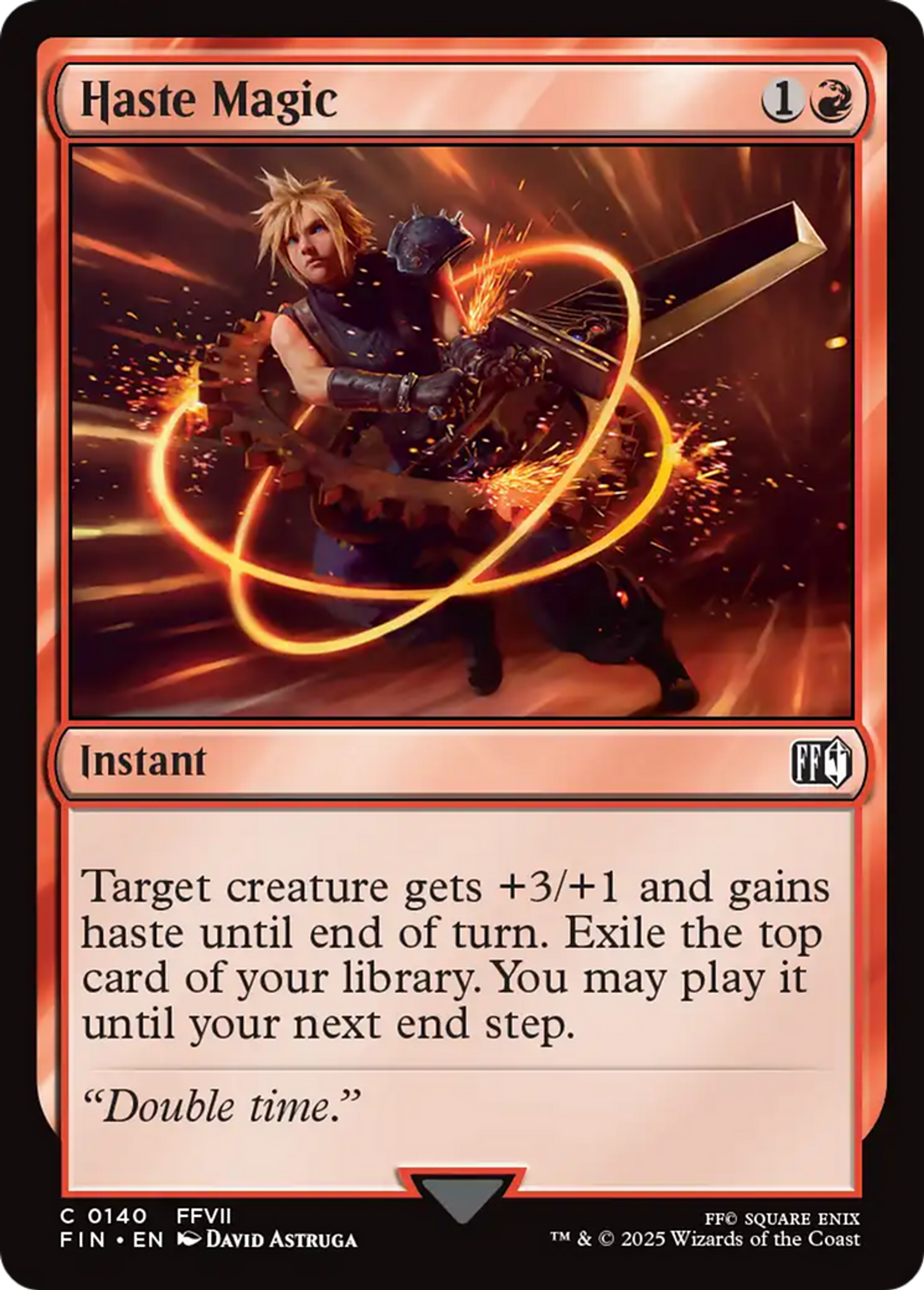Magie temporelle : hâte — Final Fantasy — Magic: The Gathering