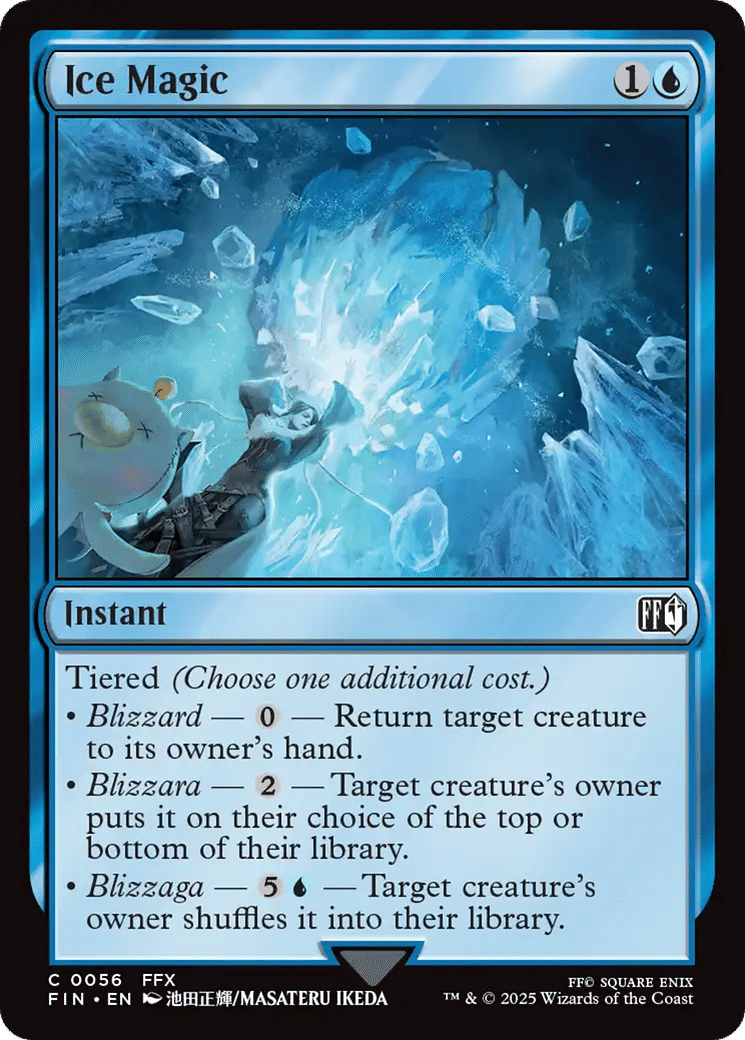 Ice Magic — Final Fantasy — Magic: The Gathering