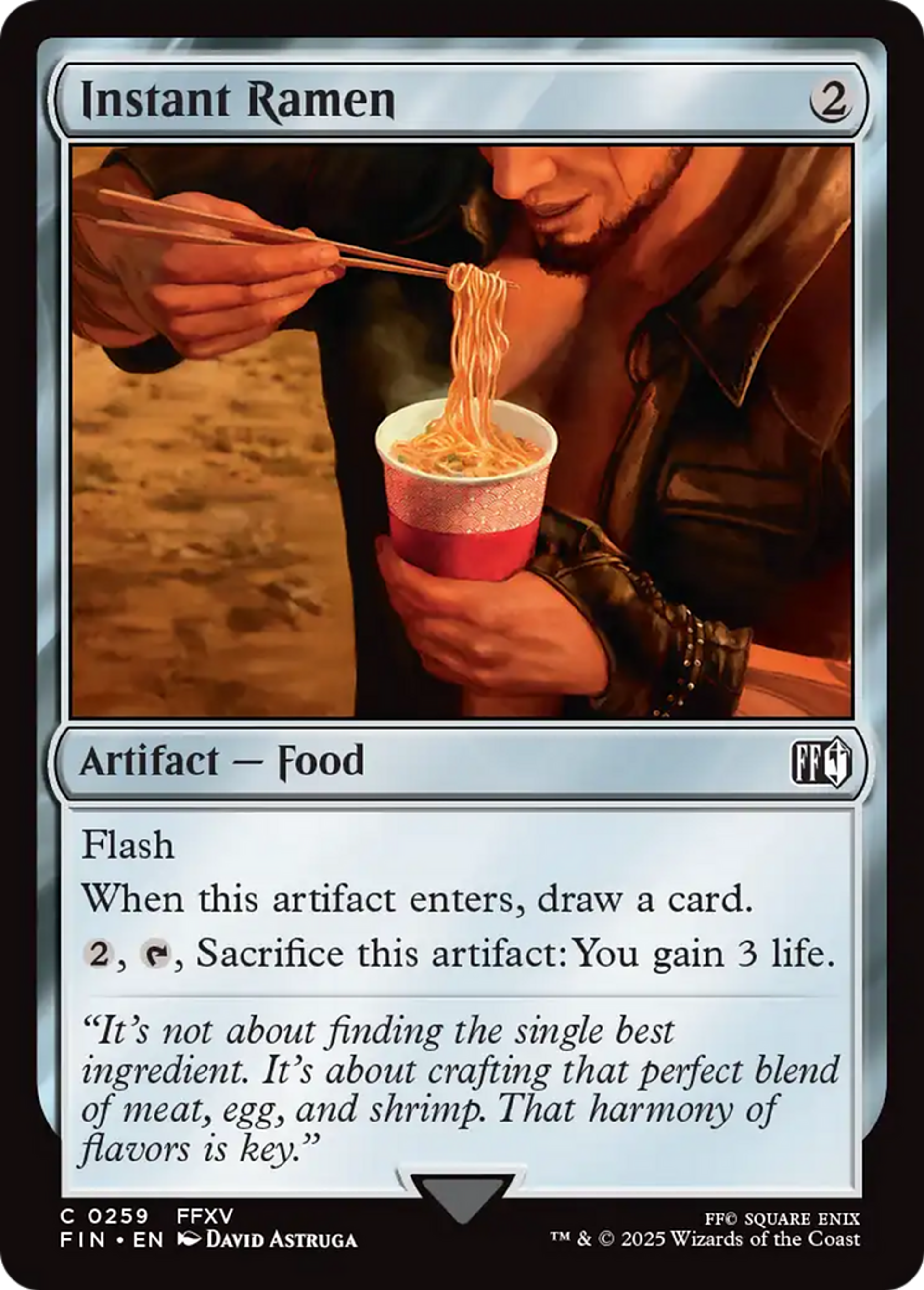 Ramen instantané — Final Fantasy — Magic: The Gathering