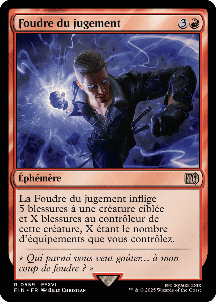 Foudre du jugement — Final Fantasy — Magic: The Gathering