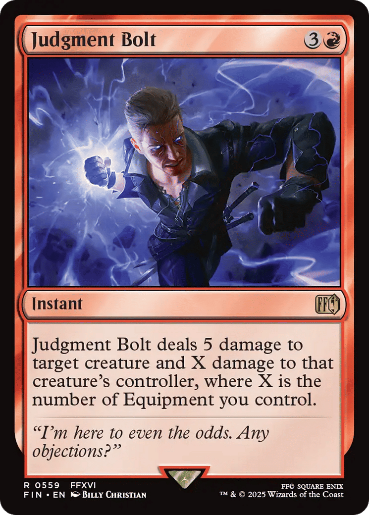 Judgment Bolt — Final Fantasy — Magic: The Gathering