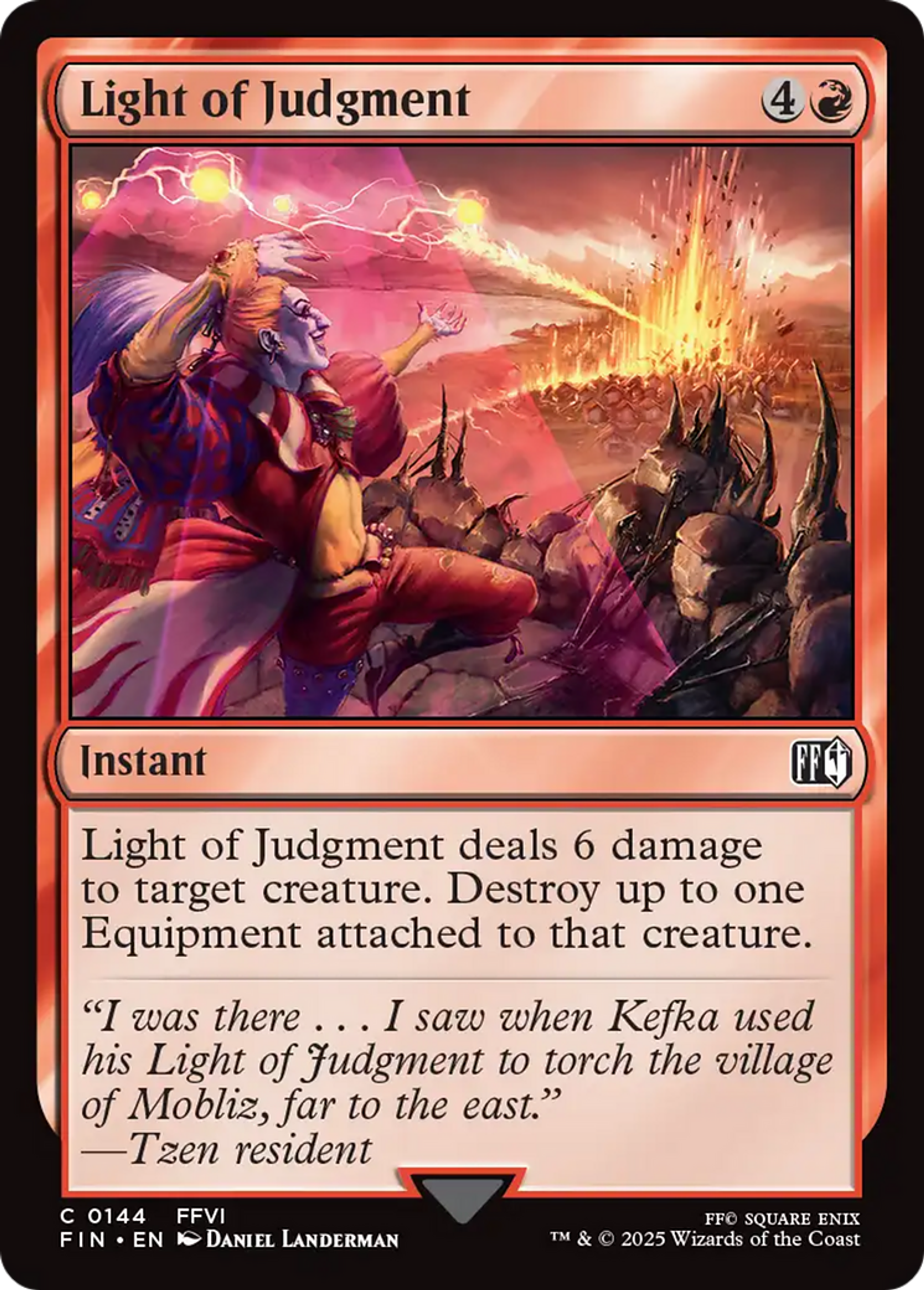 Light of Judgment — Final Fantasy — Magic: The Gathering