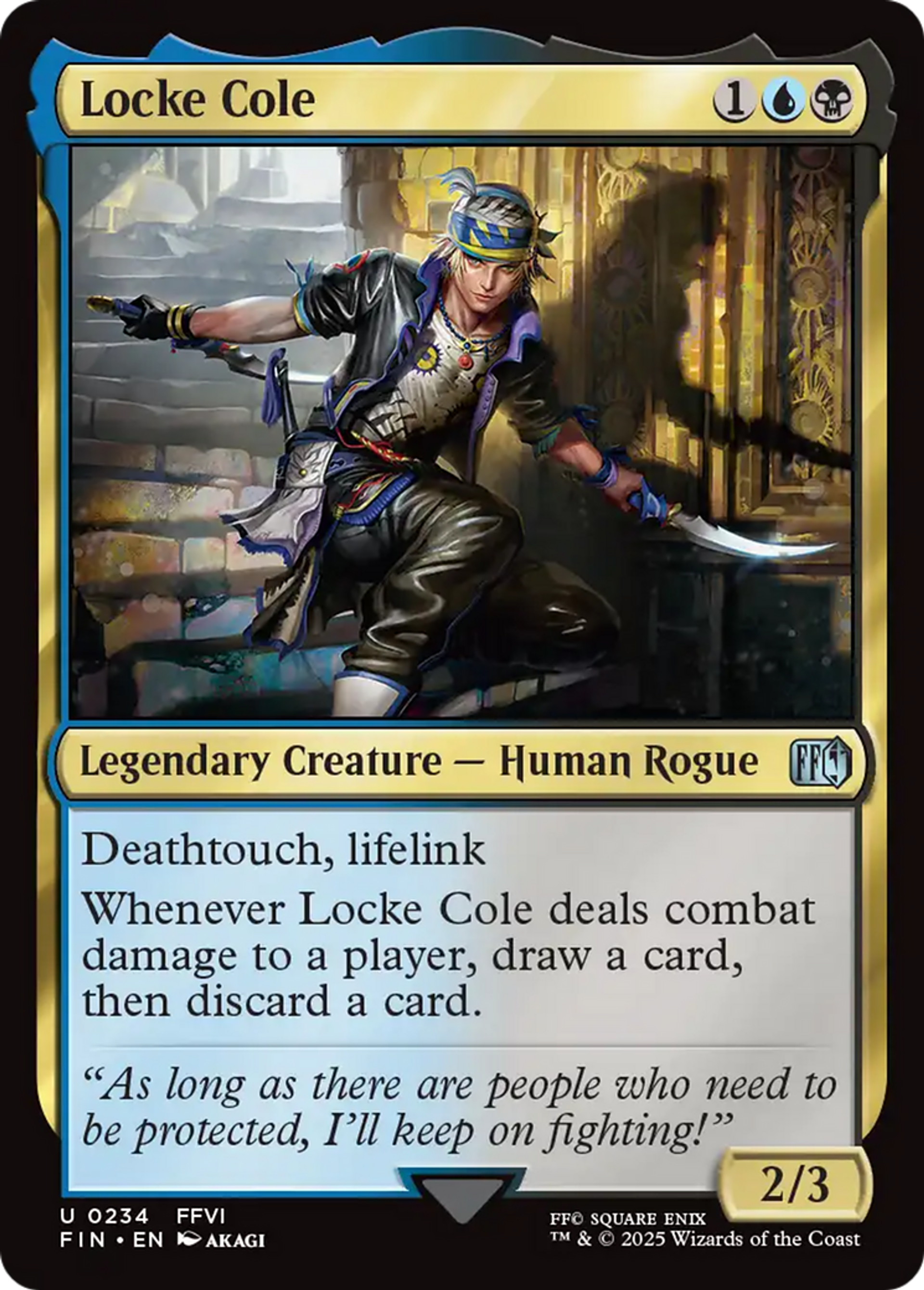 Locke Cole — Final Fantasy — Magic: The Gathering