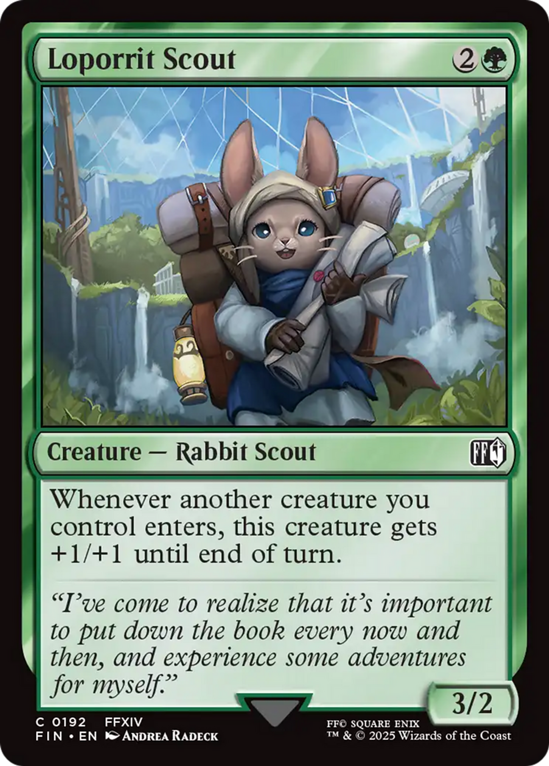 Éclaireuse loporrite — Final Fantasy — Magic: The Gathering