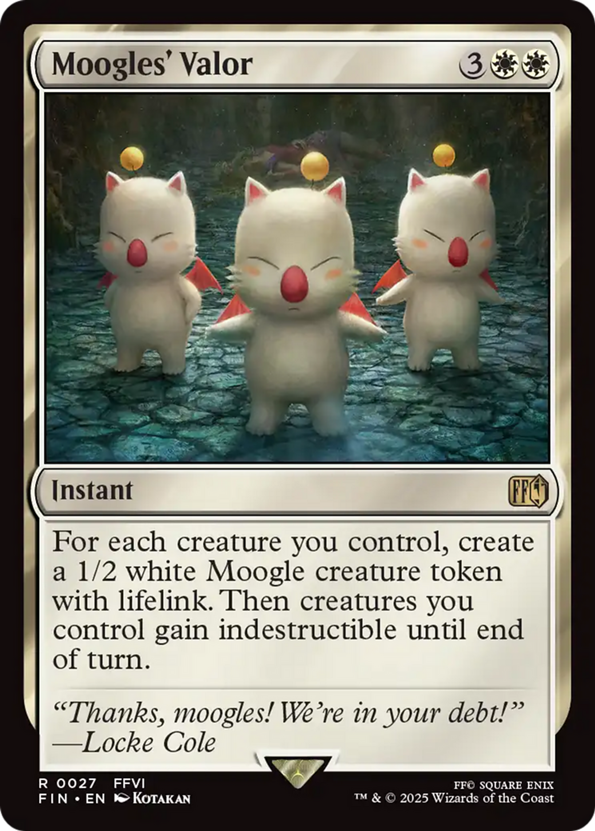Moogles' Valor — Final Fantasy — Magic: The Gathering