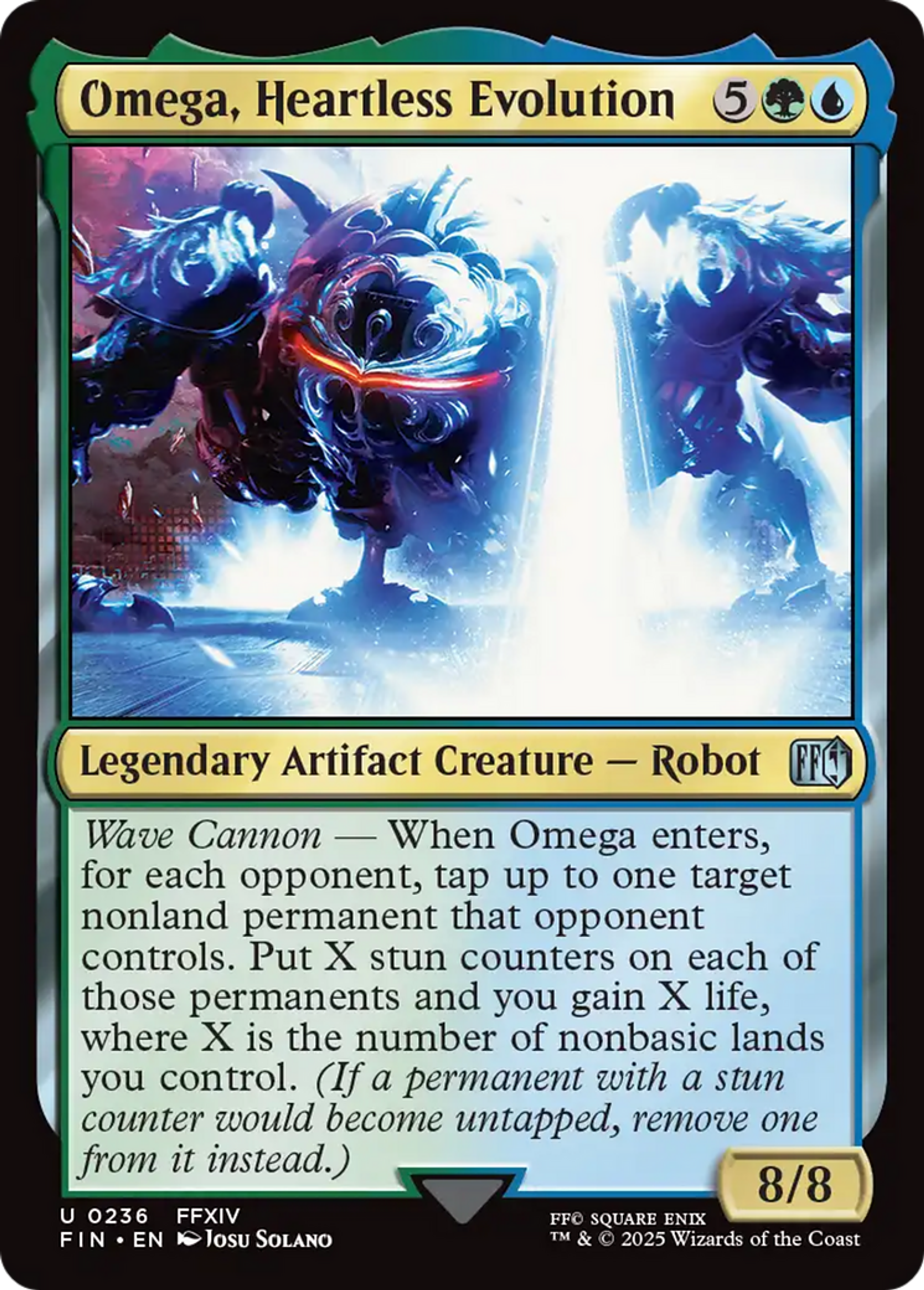 Oméga, arme acardiaque — Final Fantasy — Magic: The Gathering