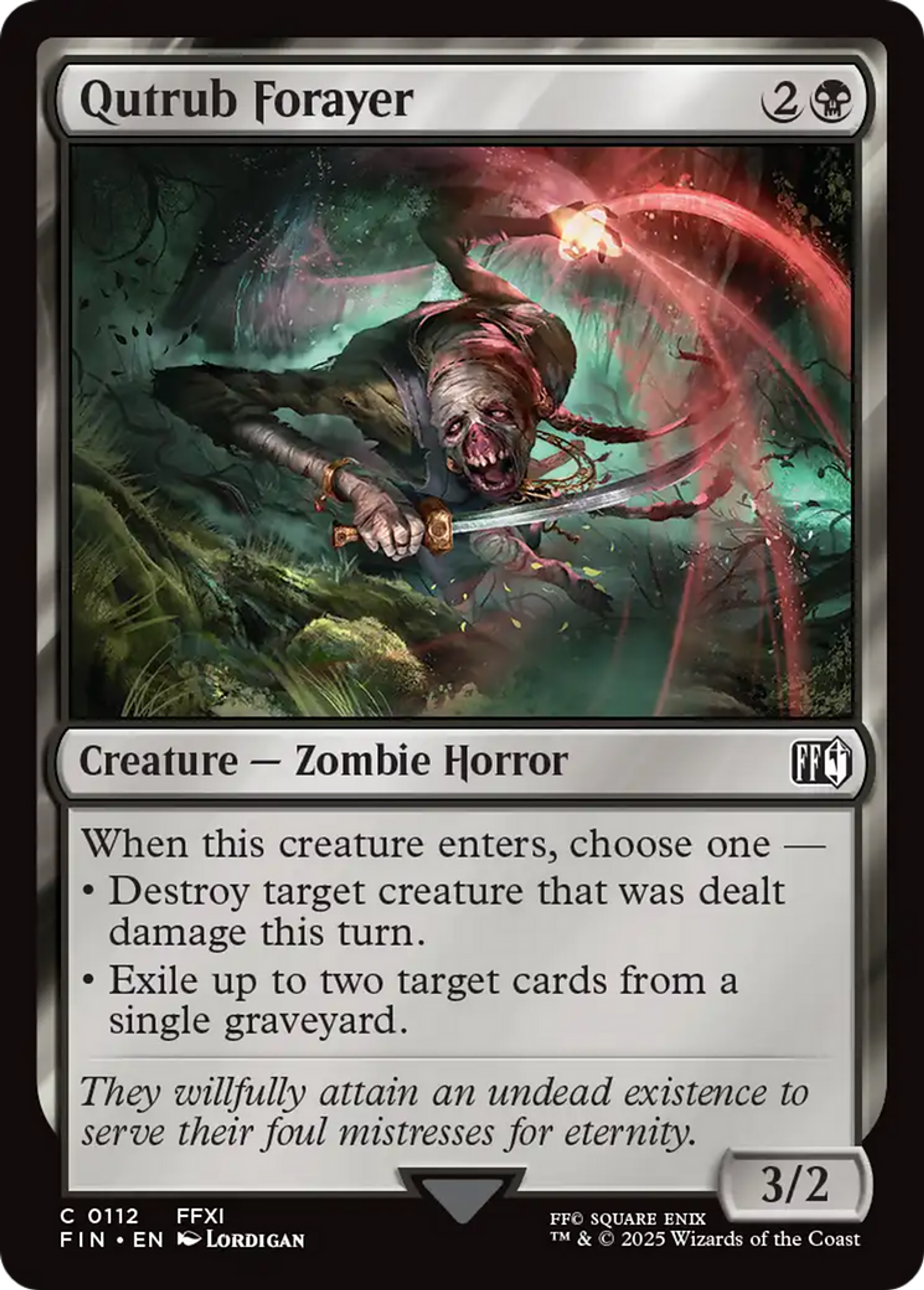 Envahisseur qutrub — Final Fantasy — Magic: The Gathering