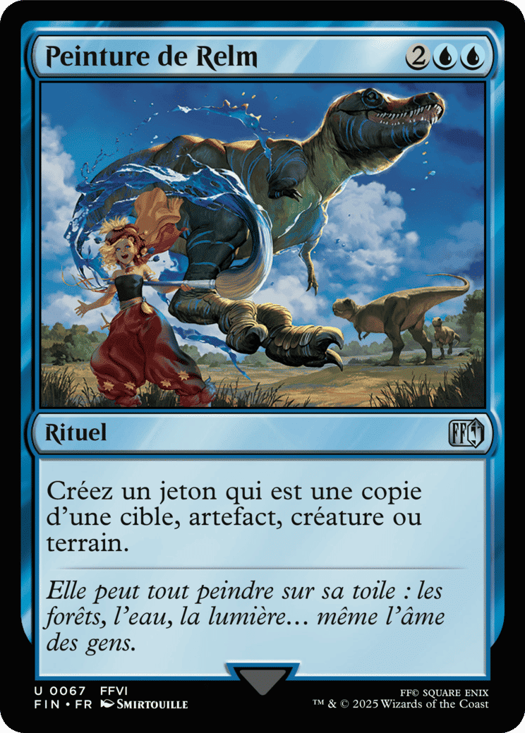 Peinture de Relm — Final Fantasy — Magic: The Gathering