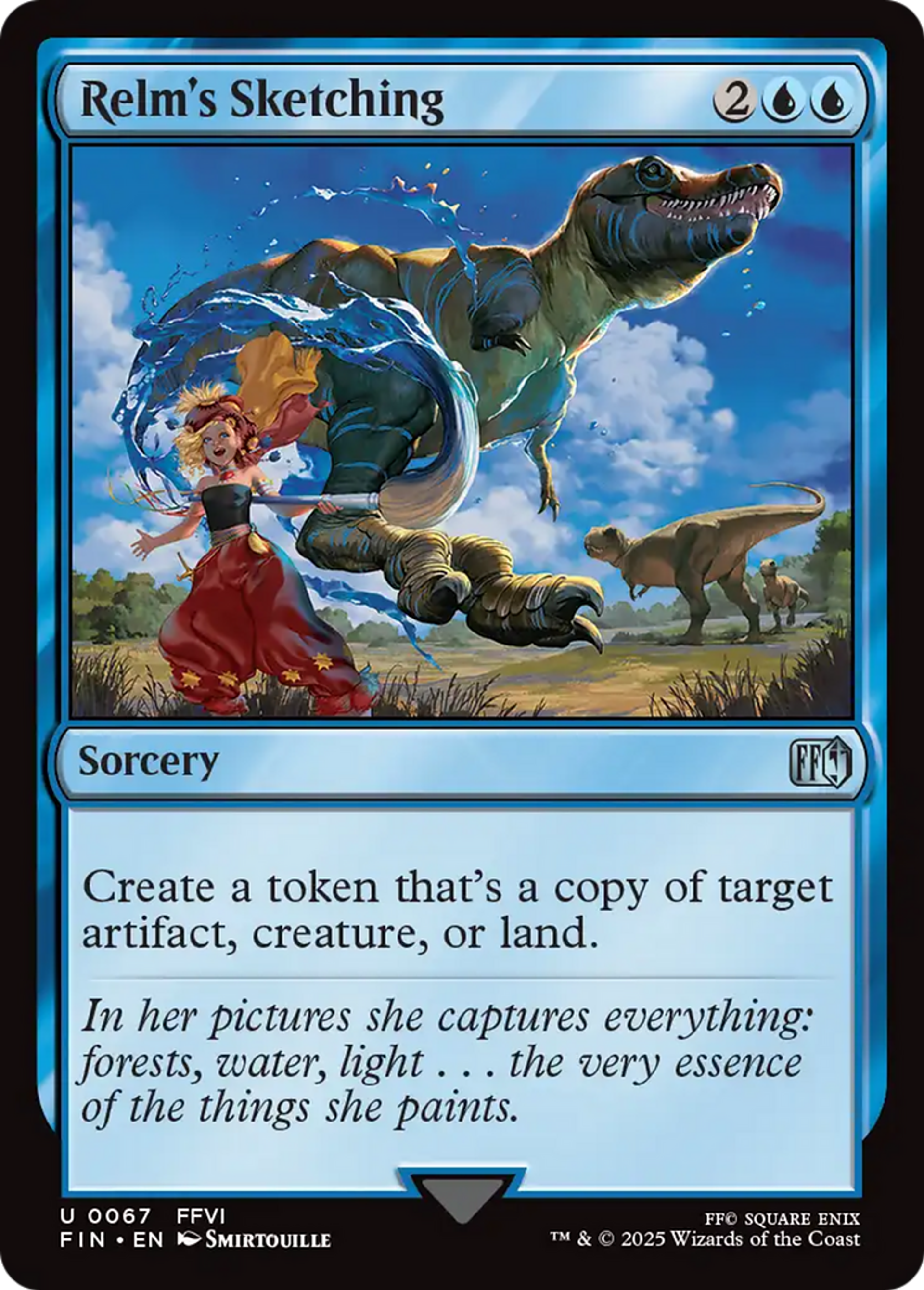 Peinture de Relm — Final Fantasy — Magic: The Gathering