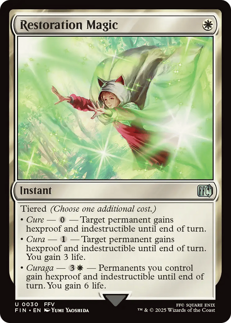 Restoration Magic — Final Fantasy — Magic: The Gathering